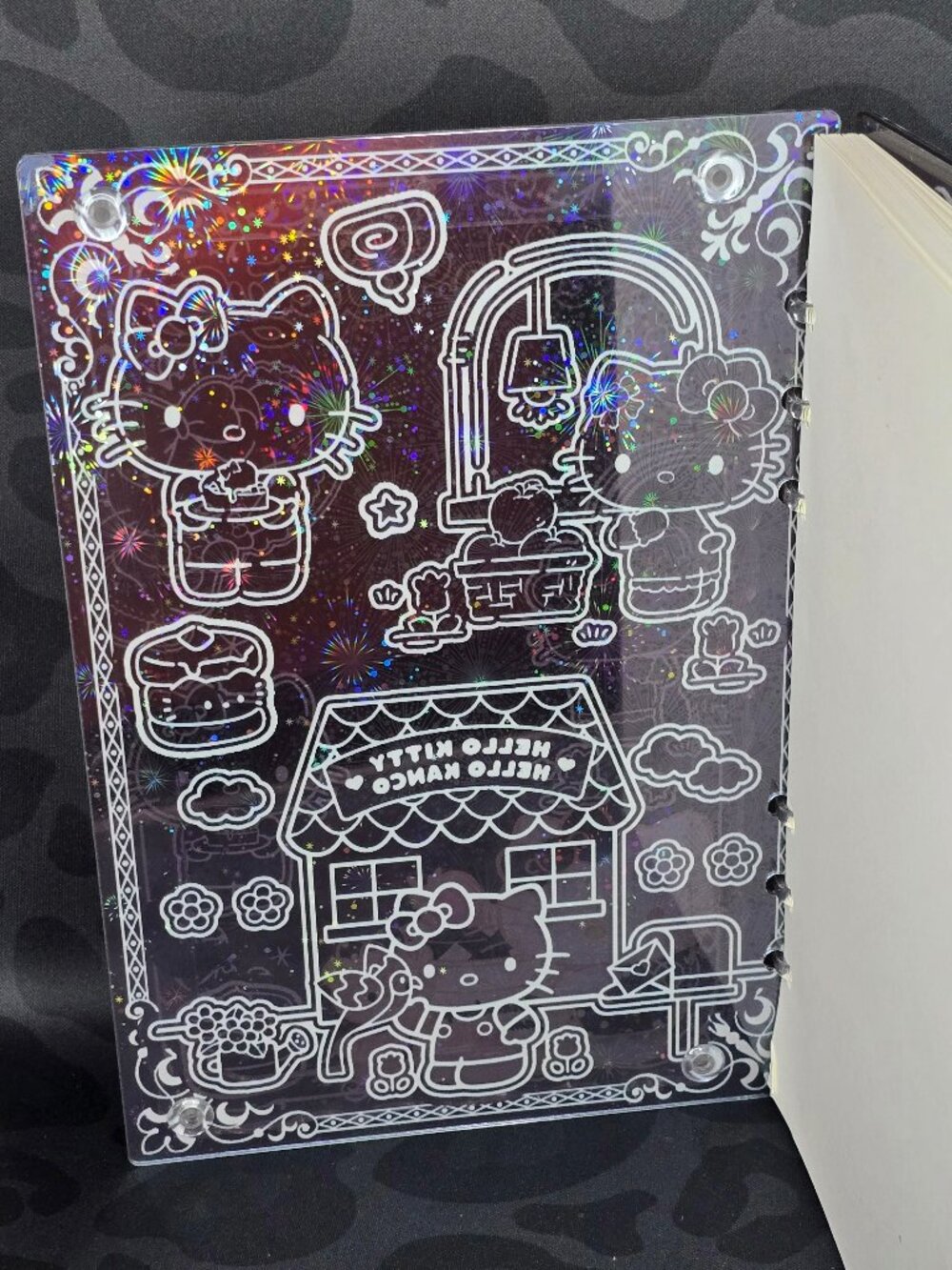 Acrylic Shaker Notebook Hello Kitty Set - Picture 5 of 6
